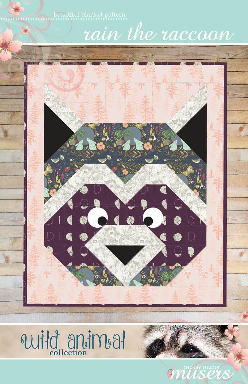 Rain the Raccoon Quilt pattern