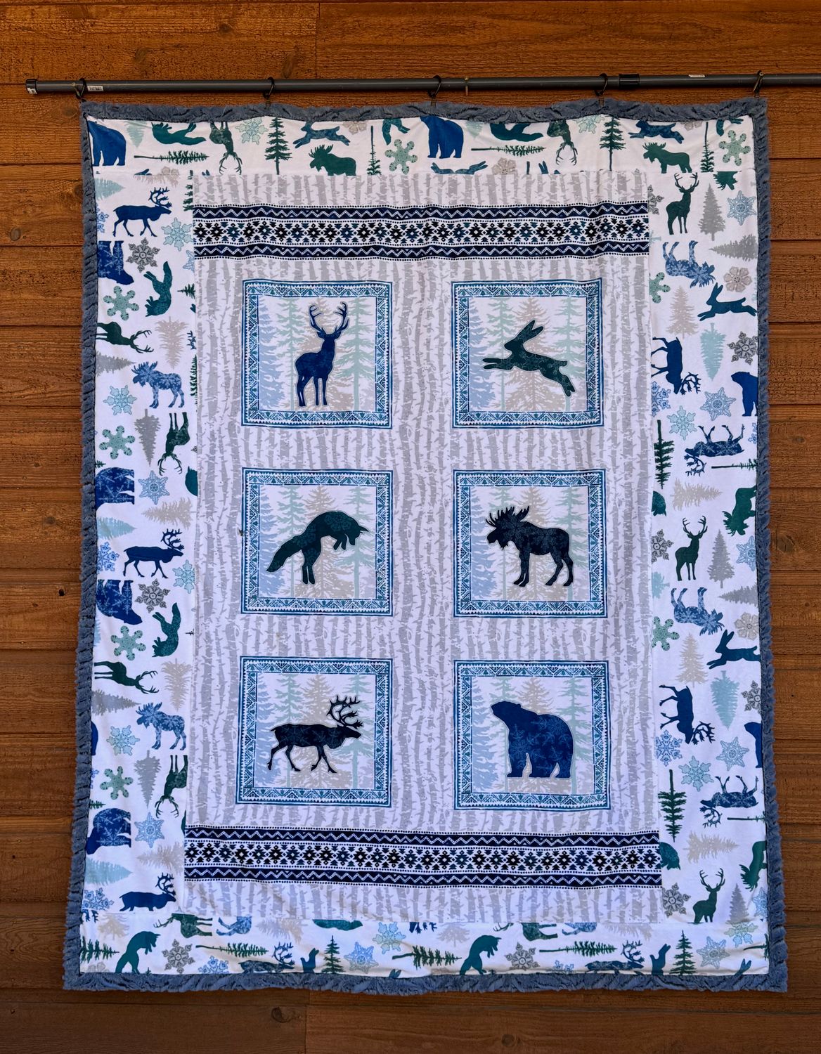 Nordic Animal Panel Blanket