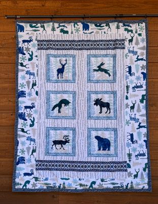 Nordic Animal Panel Blanket