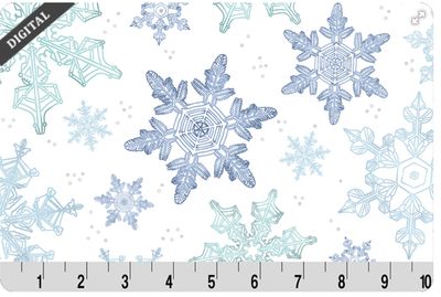 Multi-Colored Snow Flurries  Shannon Cuddle Fabric