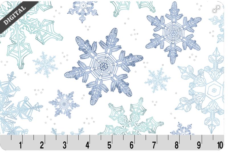 Multi-Colored Snow Flurries  Shannon Cuddle Fabric