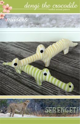 Dengi The Crocodile Stuffed Animal Pattern