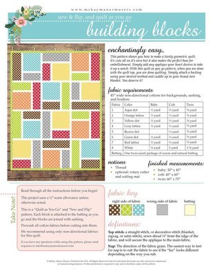 Building Blocks PDF Pattern