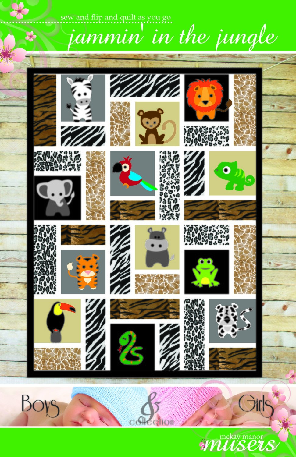 Jammin&#39; in the Jungle Quilt Pattern