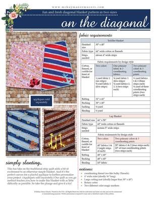 On The Diagonal Blanket PDF Pattern