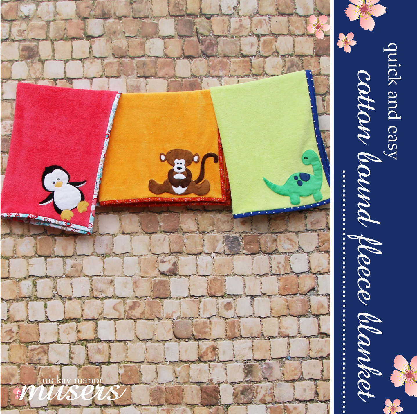 Cotton Bound Fleece Blanket Pattern