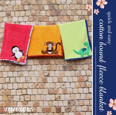 Cotton Bound Fleece Blanket Pattern