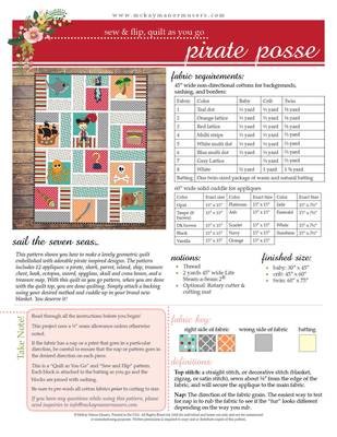 Pirate Posse Quilt PDF Pattern