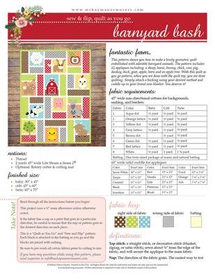 Barnyard Bash Quilt PDF Pattern