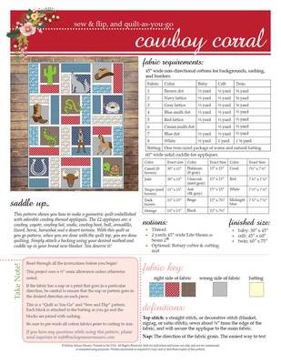 Cowboy Corral Quilt PDF Pattern