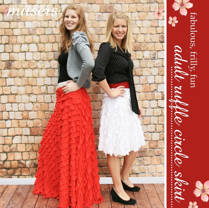 Ruffle Circle Skirt Adult Pattern