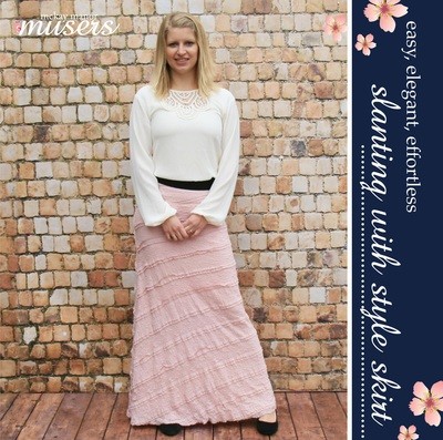 Slanting With Style Skirt Pattern