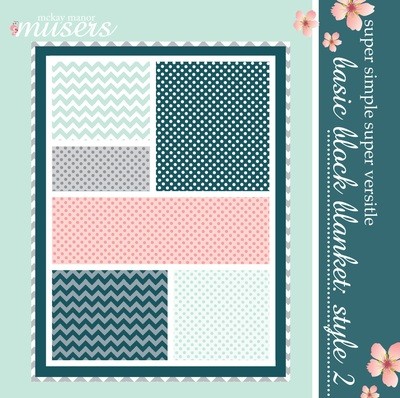 Basic Block Blanket Style 2 Pattern