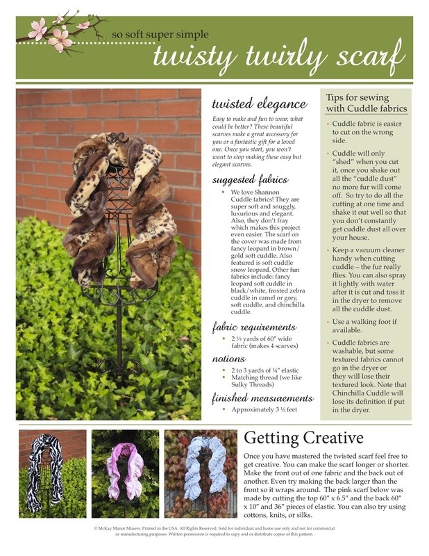 Twisty Twirly Scarf PDF Pattern