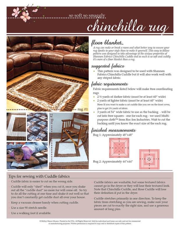 So Soft Chinchilla Rug PDF Pattern