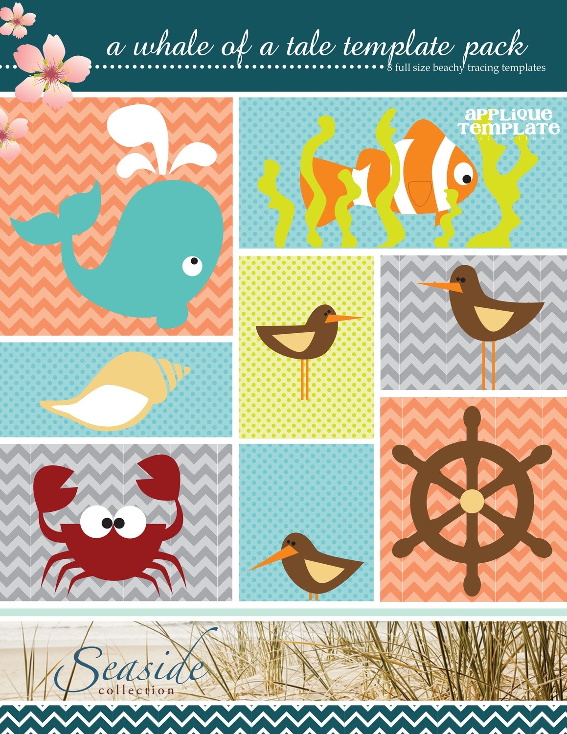 Whale Of A Tale Template Pack Pattern