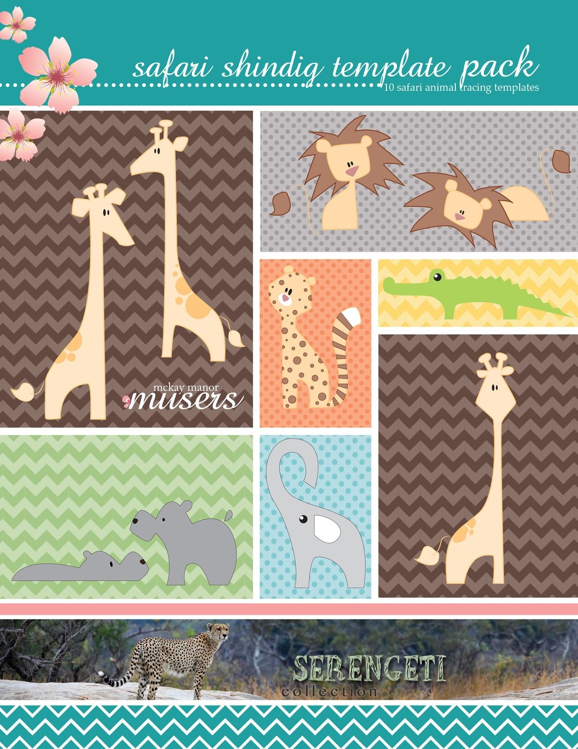 Safari Shindig Template Pack