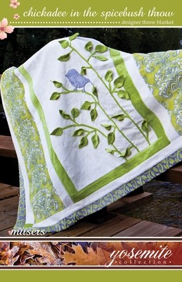 Chickadee in the Spicebush Throw Pattern