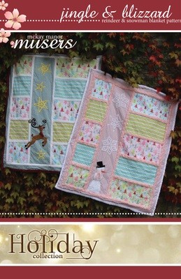 Blizzard And Jingle Snowman &amp; Reindeer Quilt Pattern