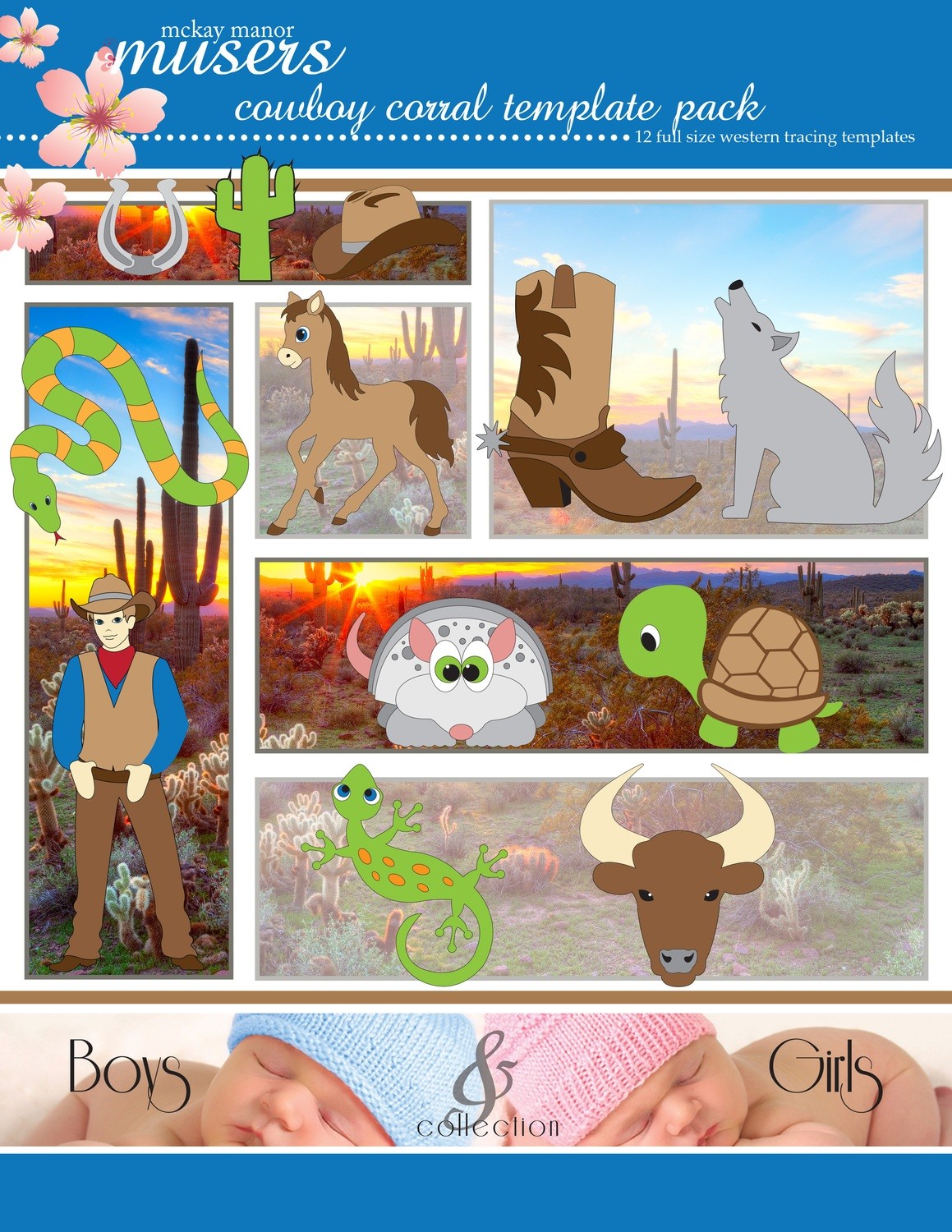 Cowboy Corral Template Pack