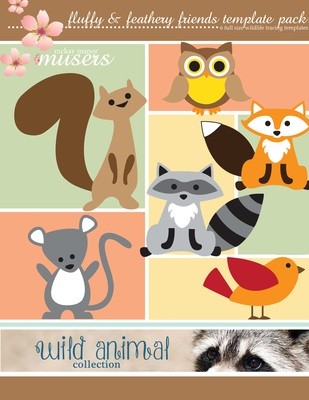 Fluffy And Feathery Friends Template Pack Downloadable Pattern