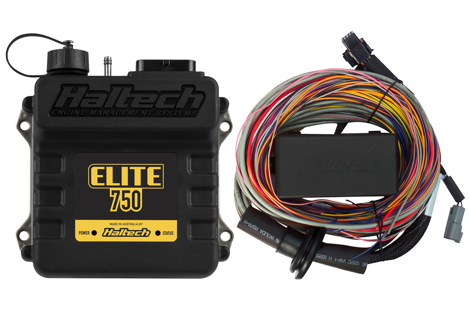 Elite 750 series ECU &amp;  - 2.5m (8 ft) Premium Universal Wiring Harness Kit