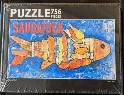 Saugatuck Fish Puzzle by Patti Beery
