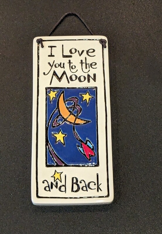 Moon and Back Wall Art