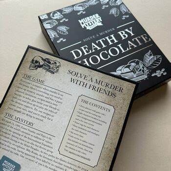 Death By Chocolate Mystery game