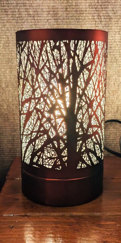 Touch Lamp/Warmer Red Trees TP21406