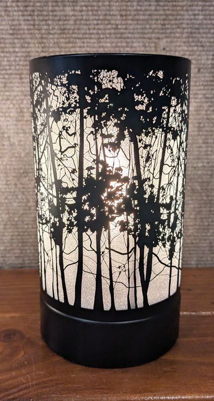 Touch Lamp/Warmer Black trees TP21501