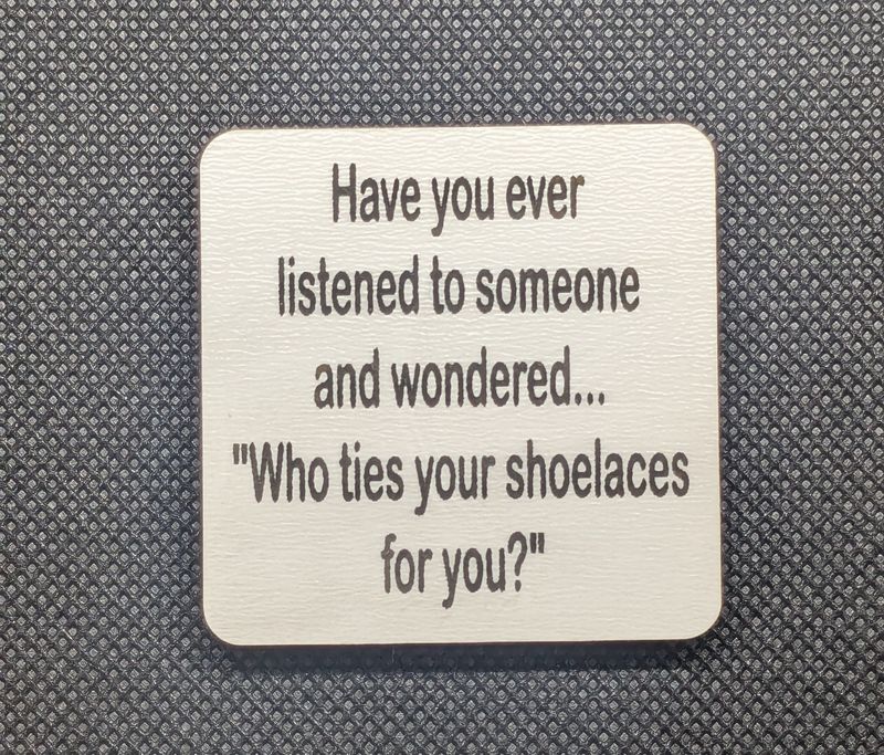 Ties Your Shoelaces magnet