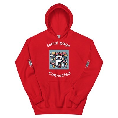Unisex hoodie social page connected