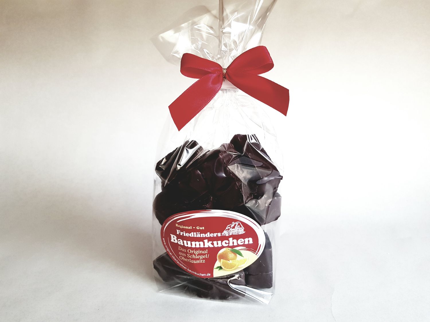 Baumkuchenspitzen Zartbitter 150g mit Orangengeschmack