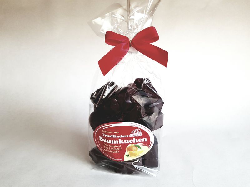 Baumkuchenspitzen Zartbitter 150g mit Orangengeschmack Baumkuchenspitzen Zartbitter 150g mit Orangengeschmack