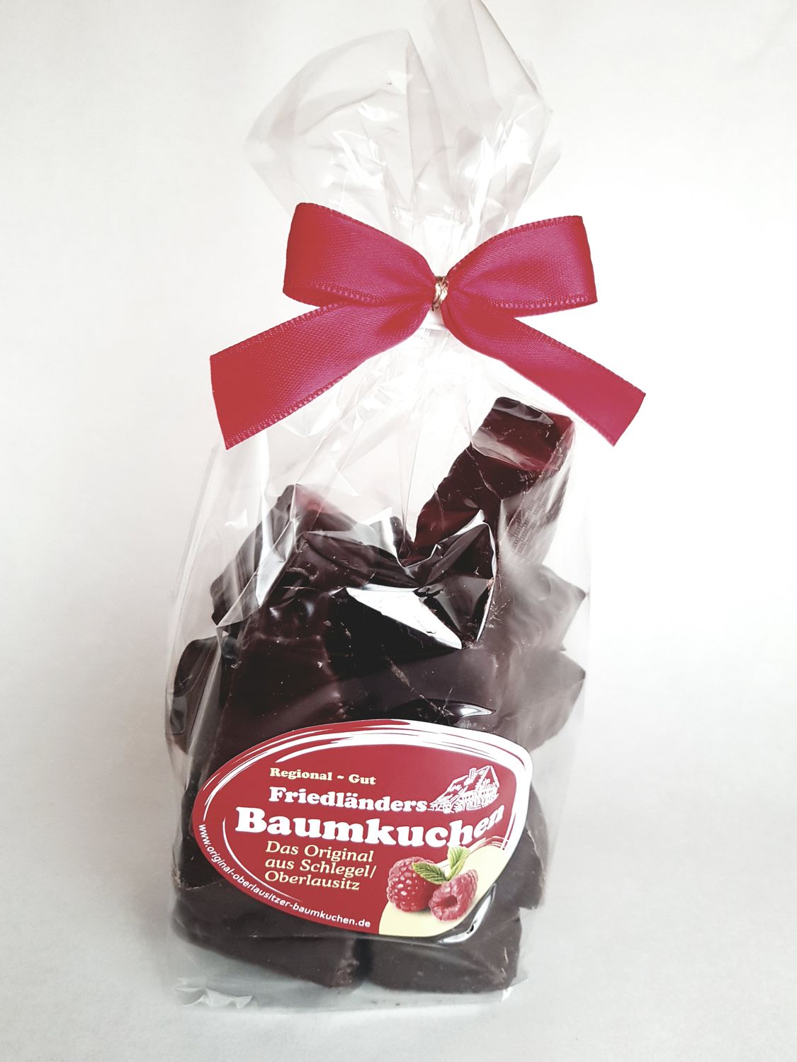 Baumkuchenspitzen Zartbitter 150g mit Himbeergeschmack