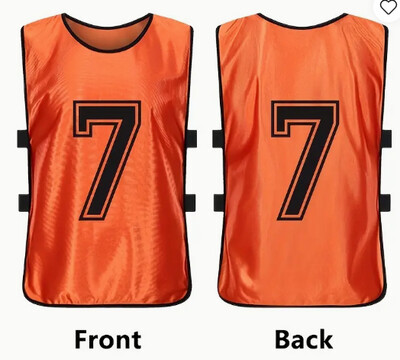 12pcs Numbered Sports Pinnies for Soccer and Basketball Scrimmage