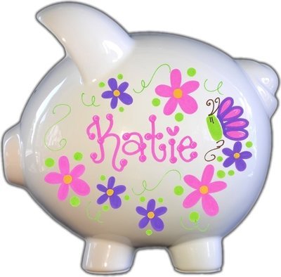 Flowers and Butterflies Hot Design Piggy Bank
