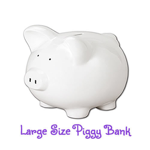 Large Hand-Painted Personalized Piggy Bank