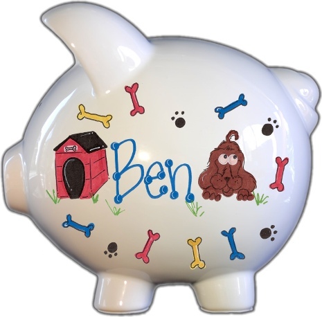 Puppy Dog Design Piggy Bank
