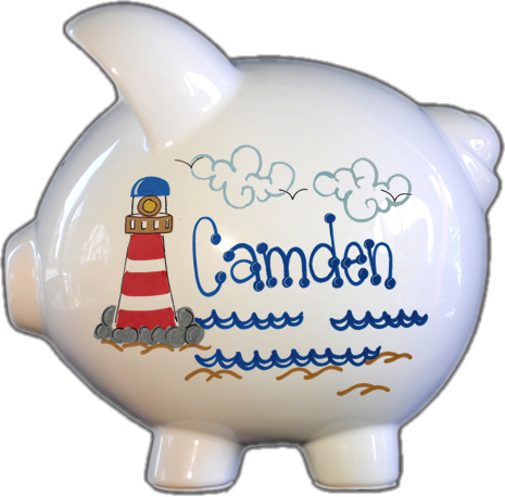 Lighthouse Design Piggy Bank