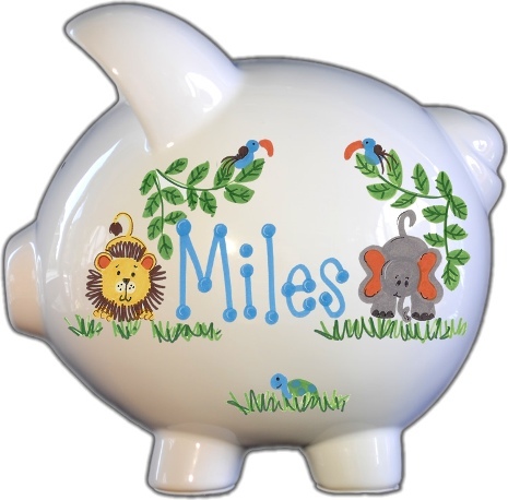 Safari Design Piggy Bank