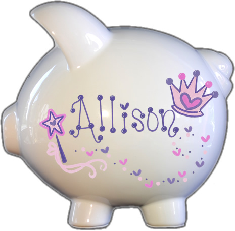 Princess Design Piggy Bank