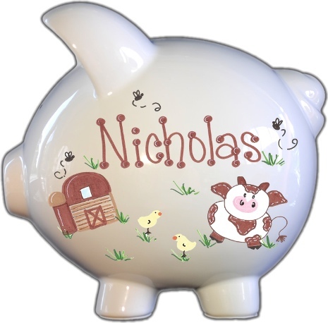 Barnyard Design Piggy Bank