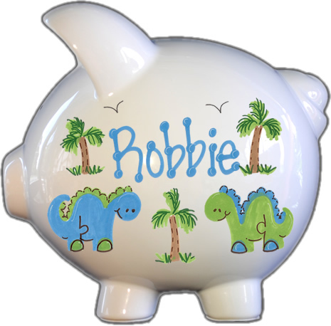 Dinosaur Design Piggy Bank