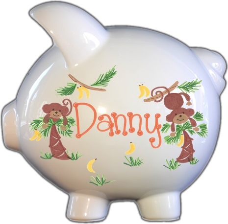 Monkey Design Piggy Bank