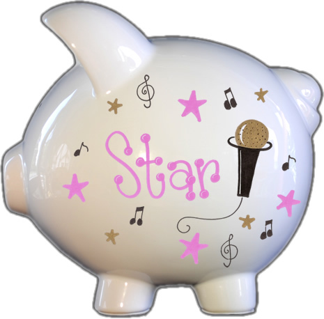 RockStar Design Design Piggy Bank