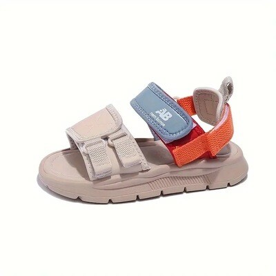 Kid's Trendy Open Toe Breathable Sandals, Comfy Non Slip Durable Soft Sole Beach Water Shoes For Boy's & Girl's Outdoor Activities