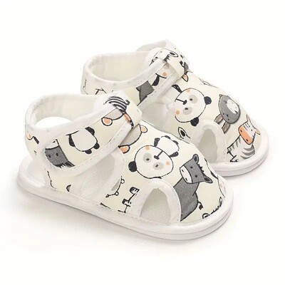 Casual Cute Cartoon Sandals For Baby Boys, Breathable Lightweight Walking Shoes For Indoor Outdoor, Spring Summer Autumn