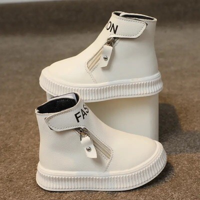 Trendy Cool Solid Color Boots For Boys, Comfortable Non-slip Boots For Outdoor Travel, All Seasons